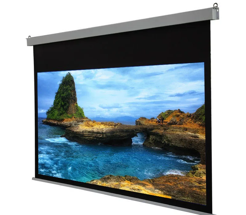 150 дюймовый 16:9 Электрический проекционный экран с HD матовый белый