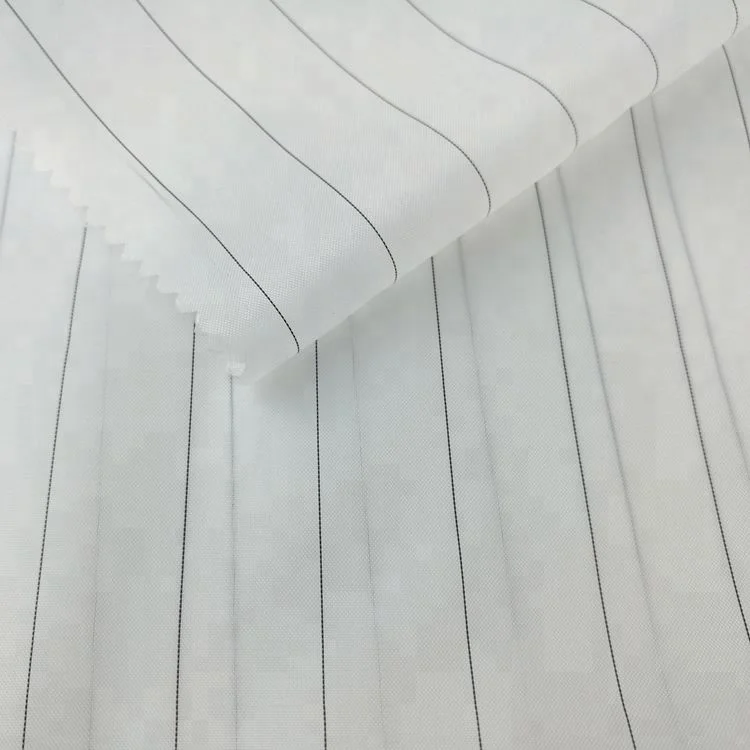 yarn-dyed taffeta black yarn strips sleeve lining fabric