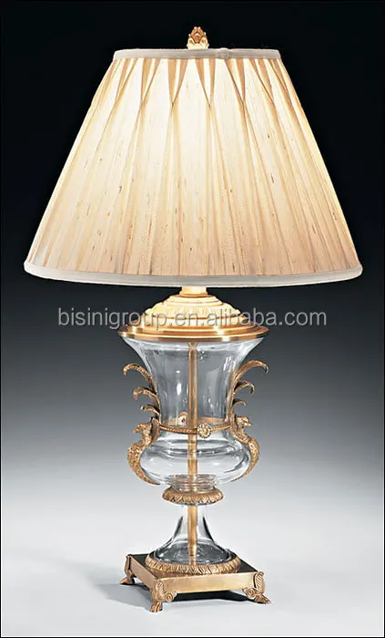 European Exquisite Elegant Floral Table Lamp made of Antique Brass and Porcelain with Lampshade BF11-05283a