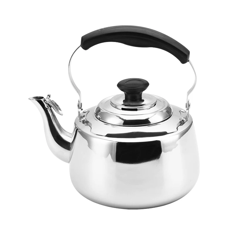 Manufacturer  New design wood grain bakelite handle Omega B  stainless steel whistling water tea kettle