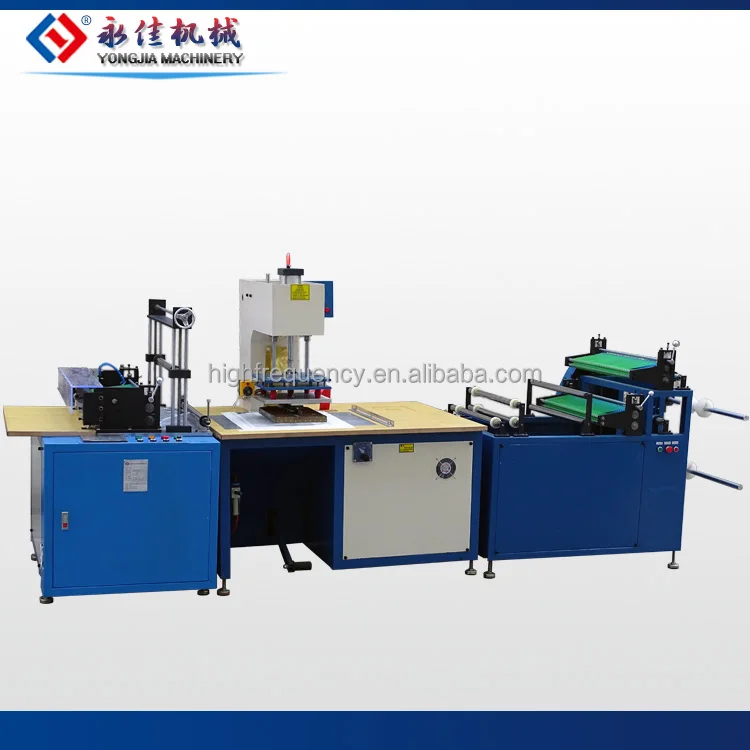 High frequency fully automatic pvc bag making machine