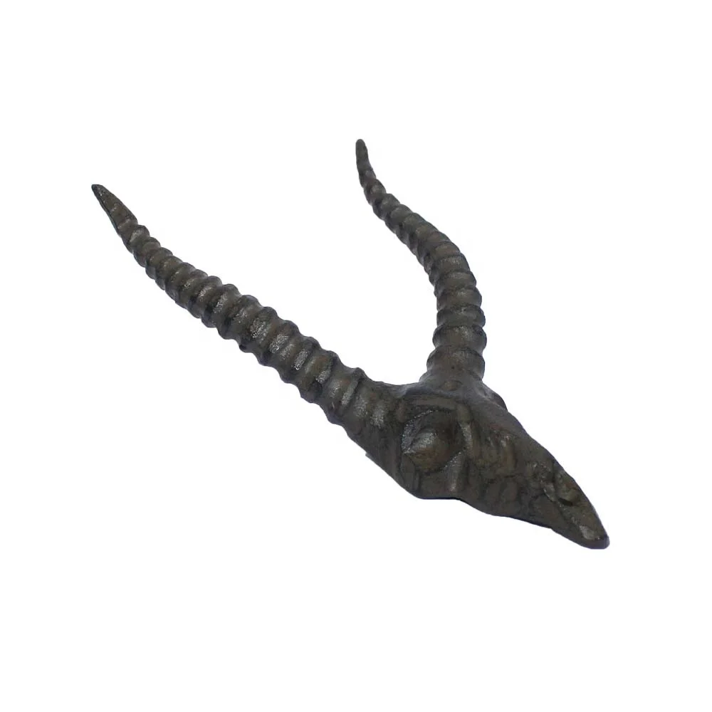 New design antique metal goat head for wall decor