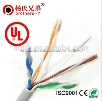 Открытый сети голая твердых медный экранированный Cat 5e LAN кабель