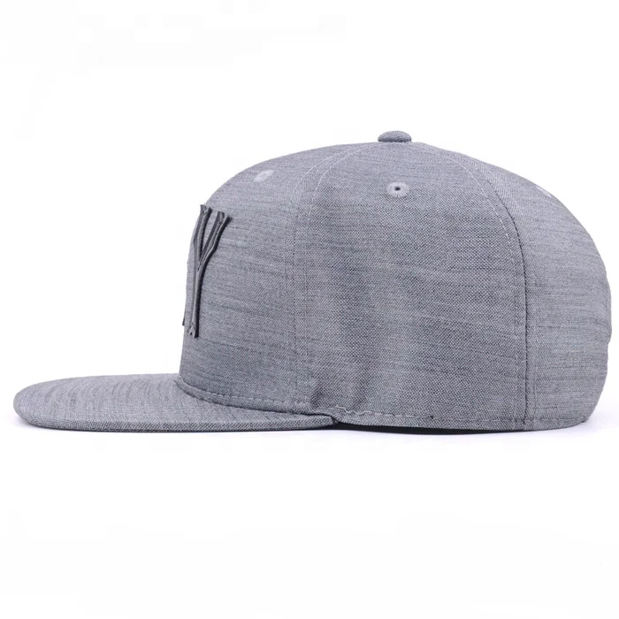 
Fashion NY leather stitching custom mens snapback 