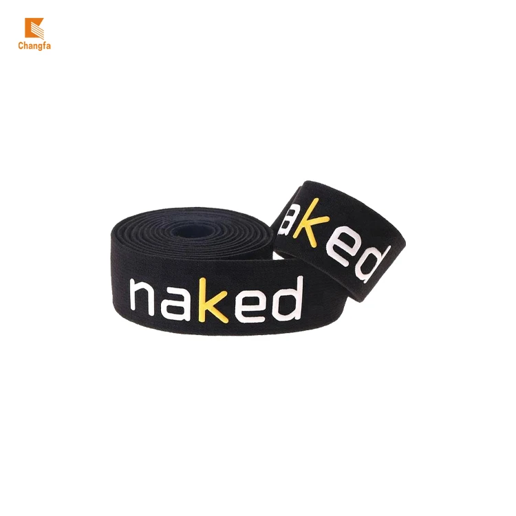 
silicone printing cotton twill elastic tape for bra 