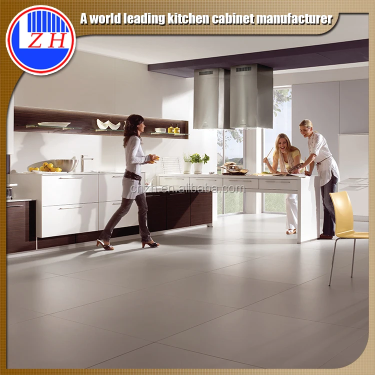 Zhihua high glossy white kitchen cabinet design for small kitchen