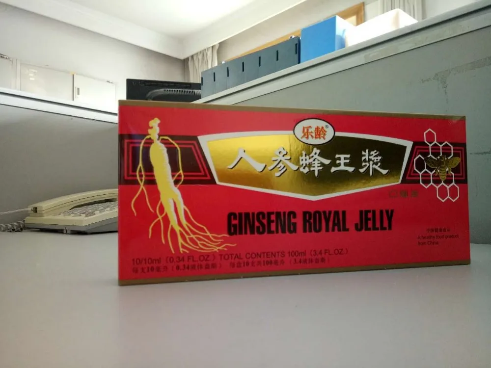 
Jinseng royal jelly oral liquid is a product for anti aging, delaying senility cosmetic usage 