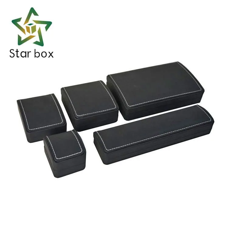 Newest design Jewelry Packaging PU Box with pu leather surface