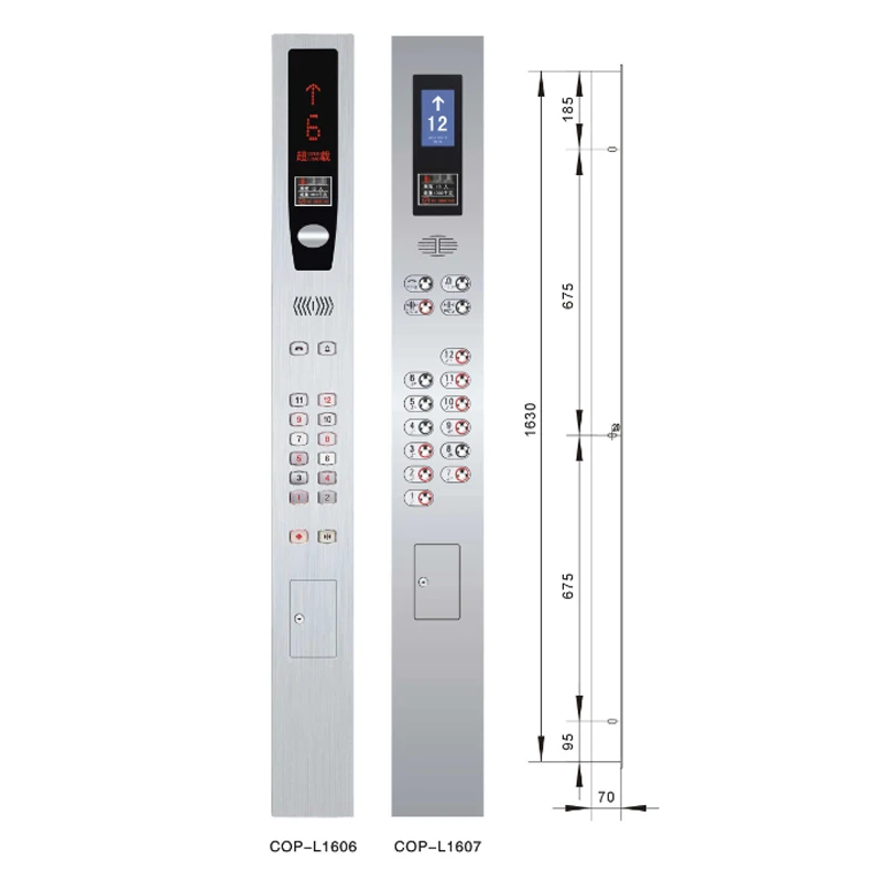 
Elevator lop elevator touch button cop made in china 