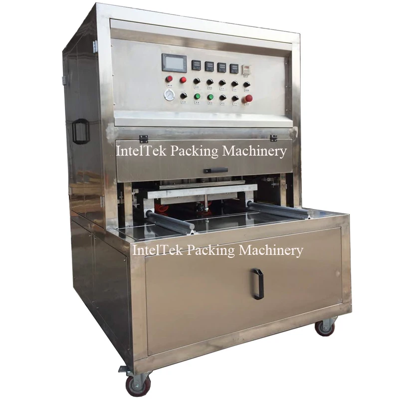 Pasta Fruit Vegetable Seafood Sandwich Tray Vacuum Nitrogen MAP Packing Machine