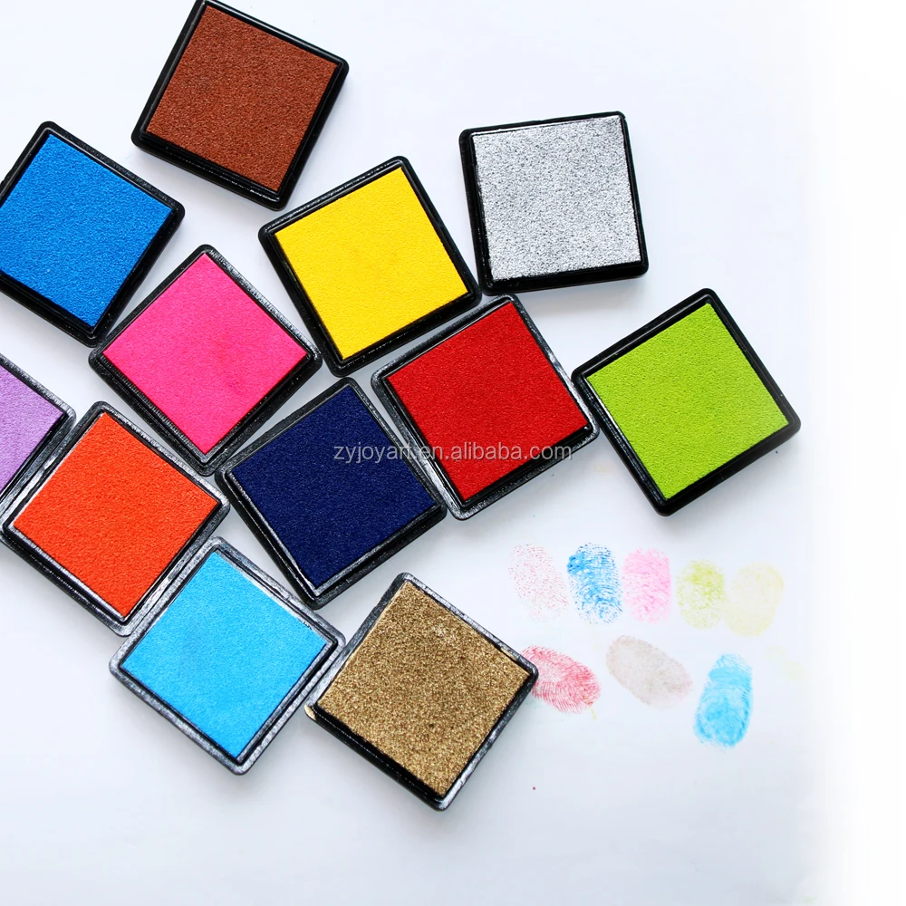DIY fingerprint ink stamp pad non toxic 20 colors Kids art craft
