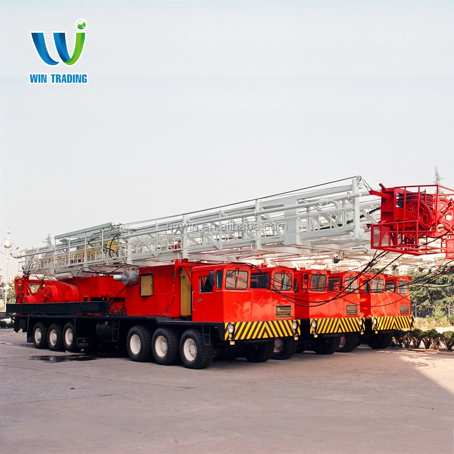 
RG API Standard Oil Field Oil and Gas Well Bore Hole Truck Mounted Mobile 250hp Drilling and Workover Rig 