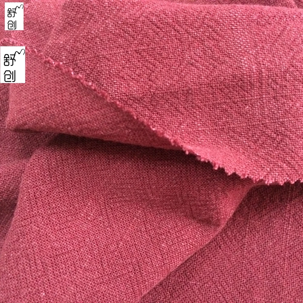 Heavy linen viscose blend fabric for man business suit