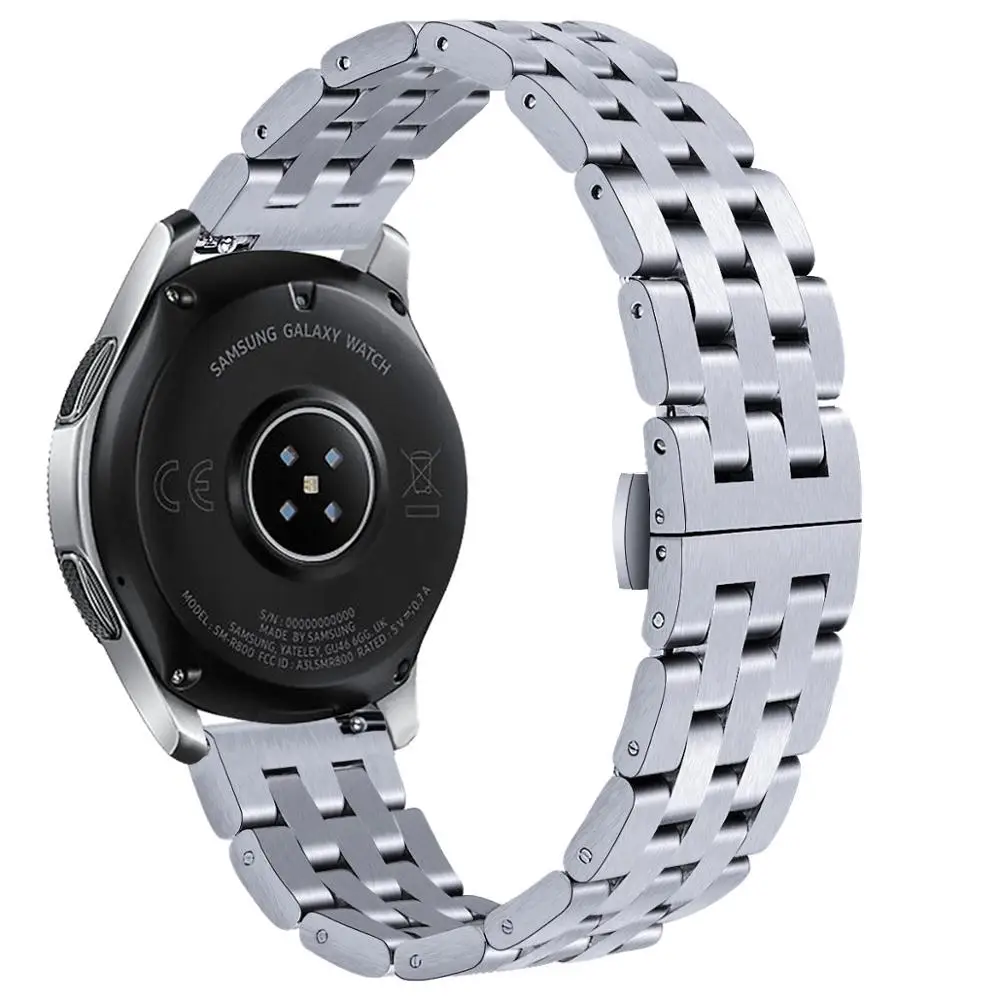 Adjustable 5 link metal band stainless steel watch banding strap bracelet for Samsung Galaxy Smart Watch Bands