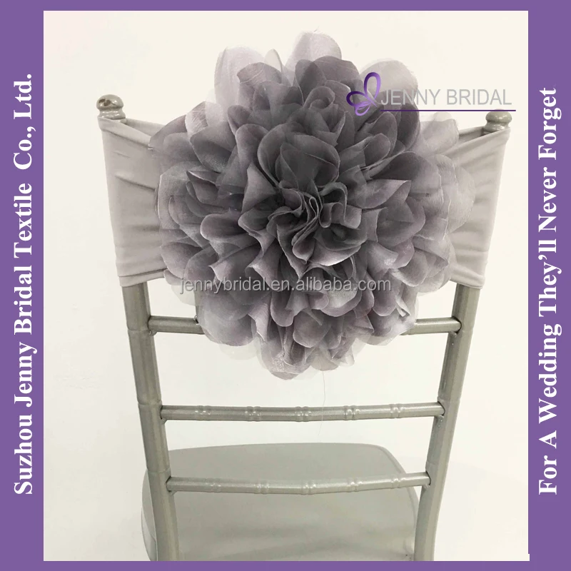 C418D organza taffeta fabric flower buy chair covers spandex