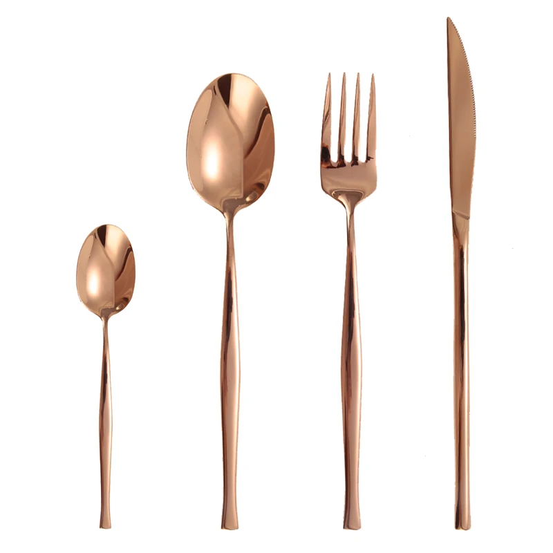 
18/10 food grade health reusable knife, fork and spoon stainless steel cutlery settings 