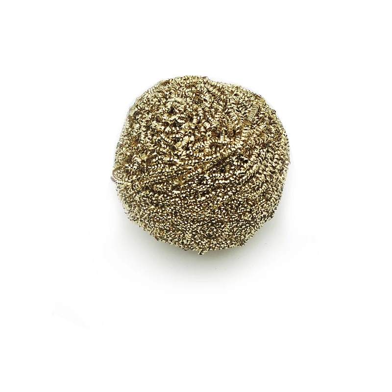 Metal spiral kitchen cleaning ball brass copper wire scourer