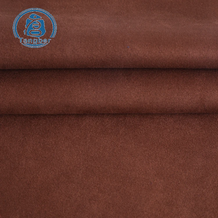 Golen supplier stretch knitting faux polyester scuba suede cloth fabric