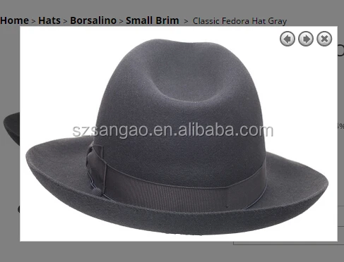 Оптовая продажа, модная шляпа азо borsalino, фетровая шляпа