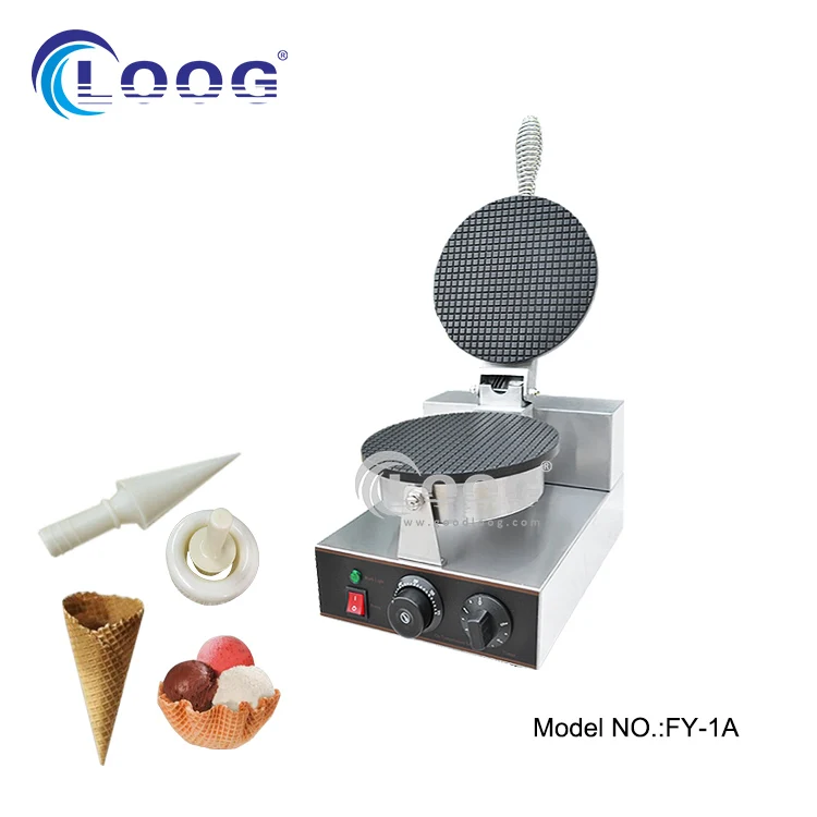 Electric Ice Cream Waffle Cone Baker Best Commercial Use Waffle Cone Maker Machine for ICE Dream/Bubble Tea Shop