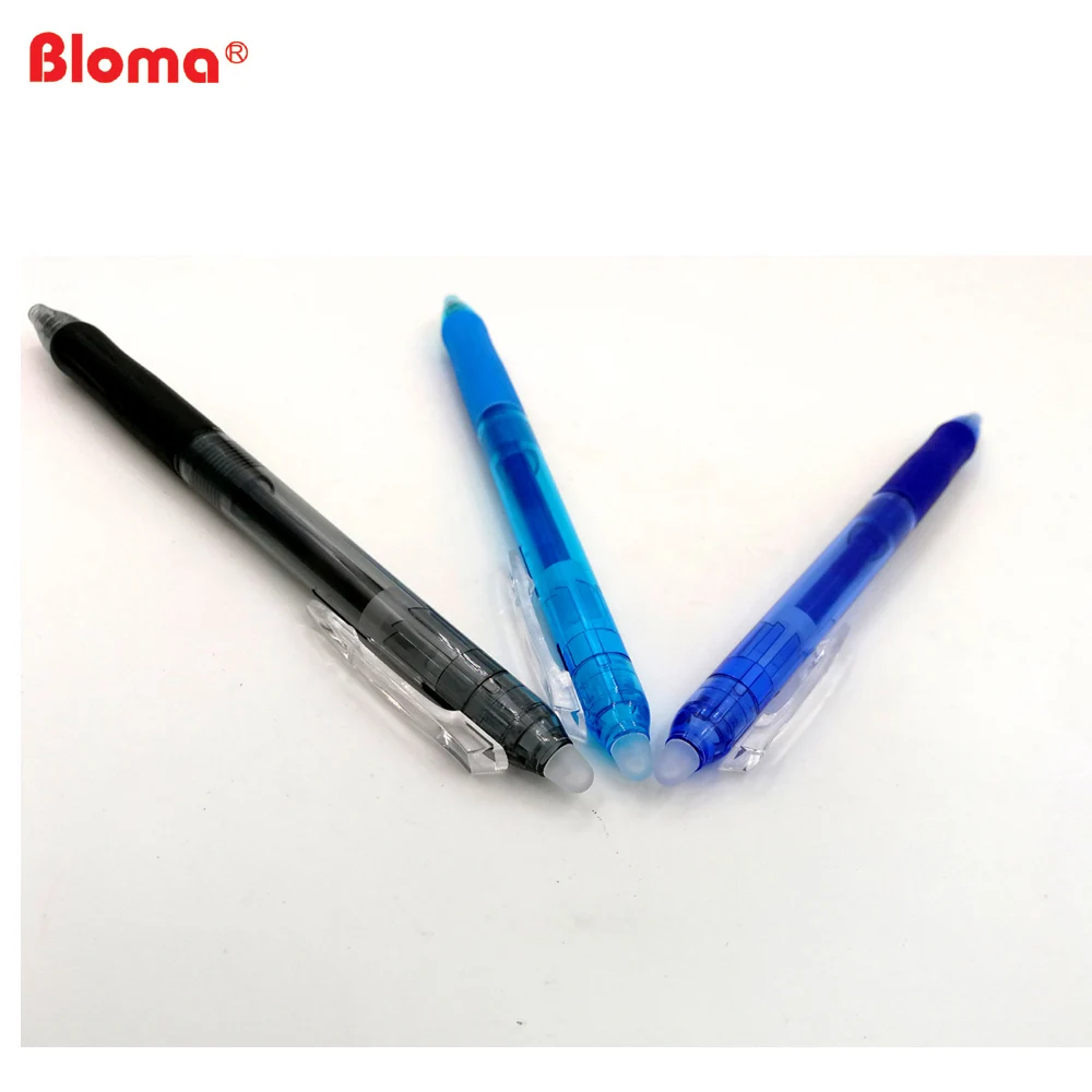 
OEM free sample High quality retractable friction erasable ink pen 