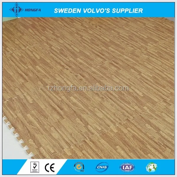 Interlocking Foam Wood Grain EVA Mats
