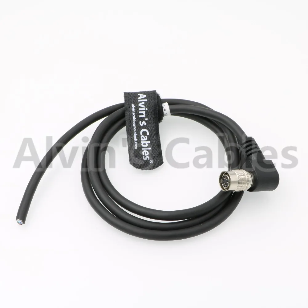 Basler Hirose 6 pin Right Angle HRS HR10A-7P-6S Open Twisted Power I/O Cable