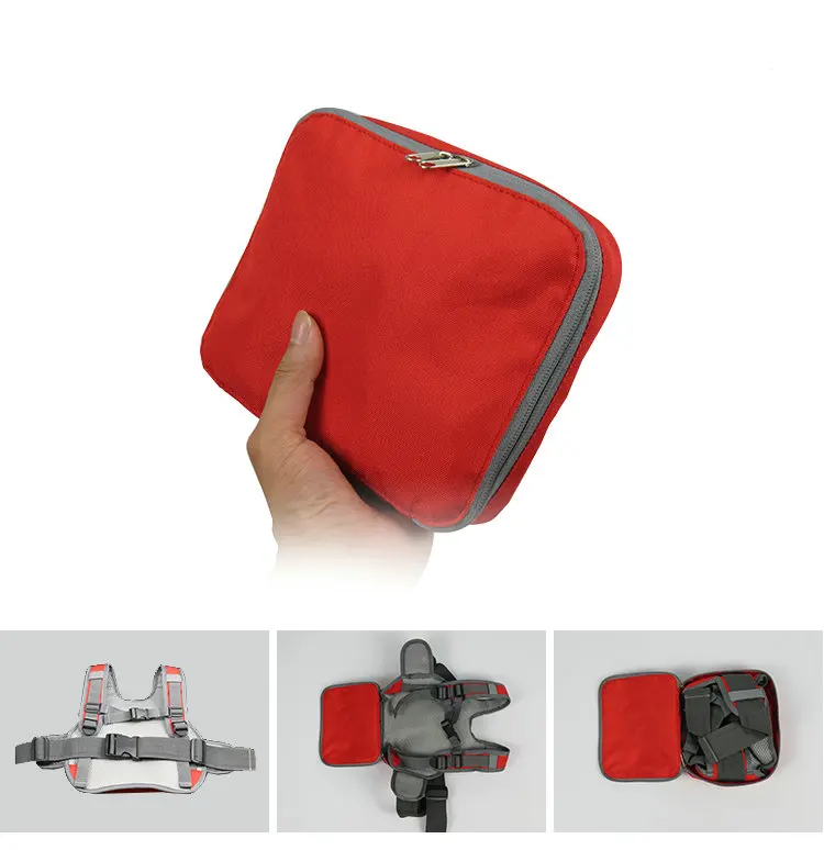 Reflective folding walking safety child harness motorcycle seat belt