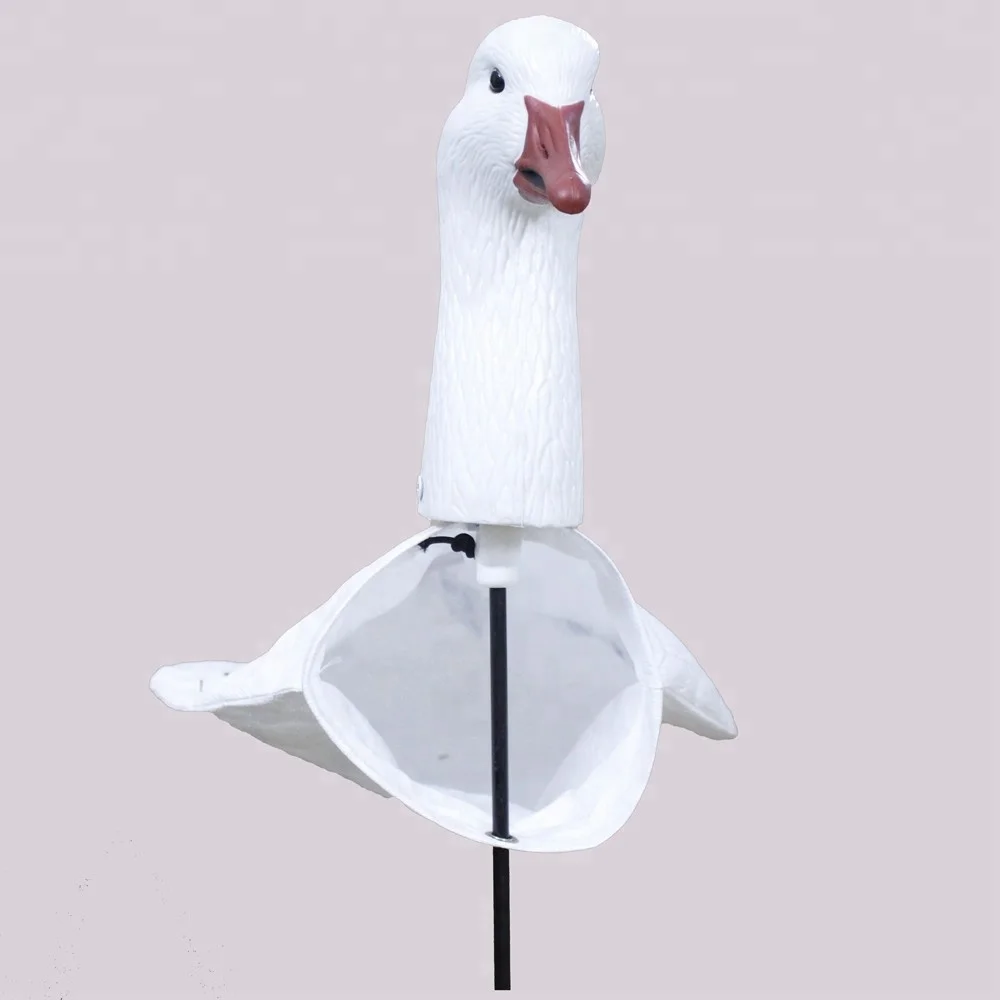 Outdoor Hunting Decoy Tyvek Screen Printing Windsock EVA Plastic Snow Goose Wind Socks Plastic Goose Decoy