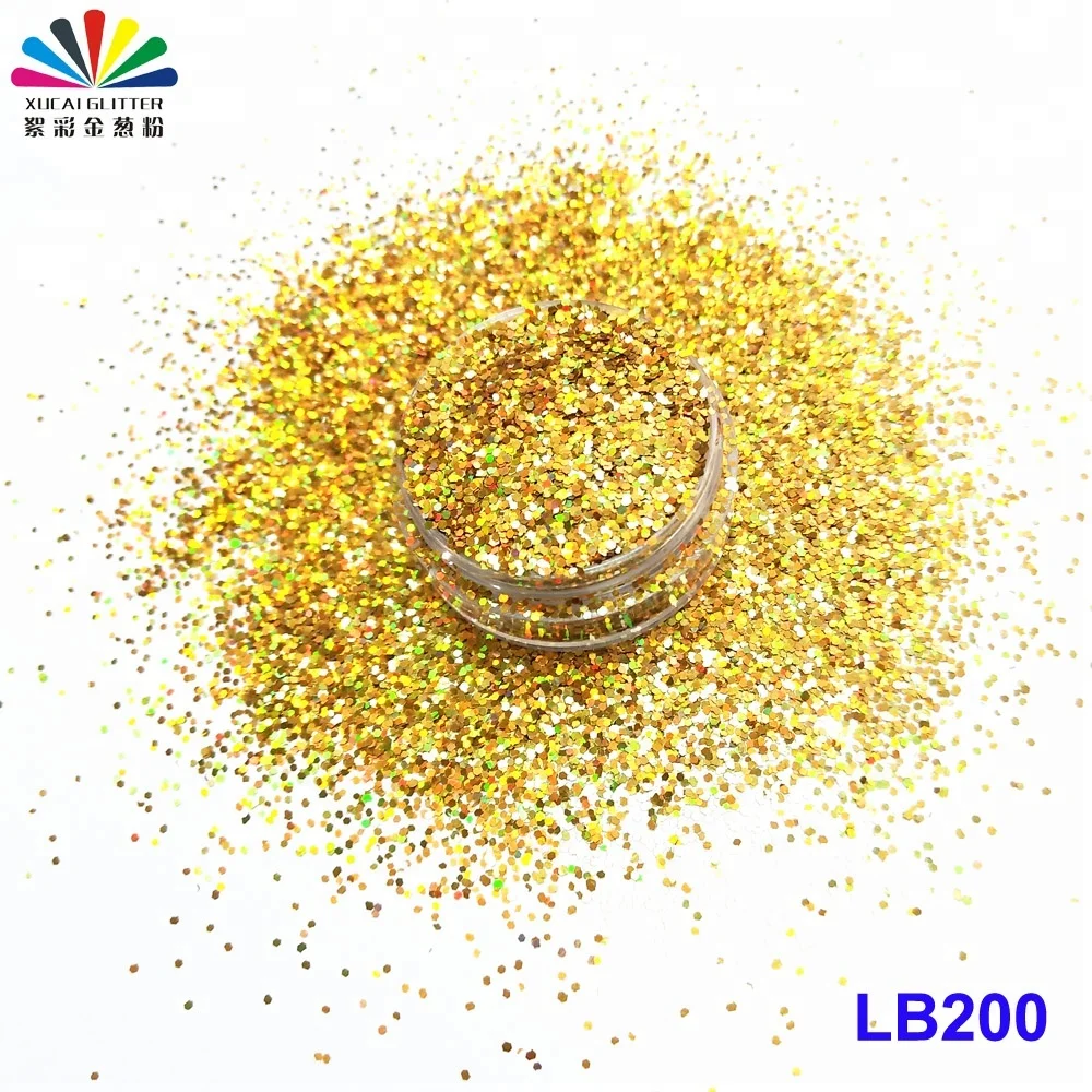 Factory Wholesale polyester holographic glitter Bulk chunky PET eco-friendly glitter for crafts and cosmetic