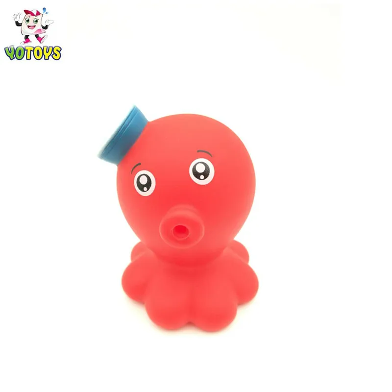 Продажа от производителя dongguan, резиновая игрушка для морских животных, красная игрушка для детей