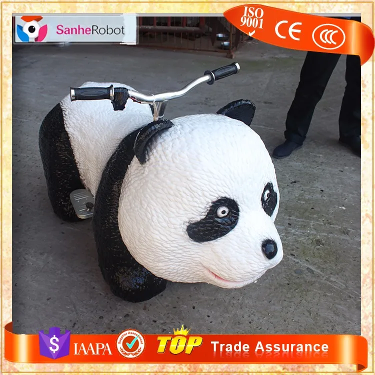 Handmade electric animatronic interactive bull animals kids ride on coin operated car
