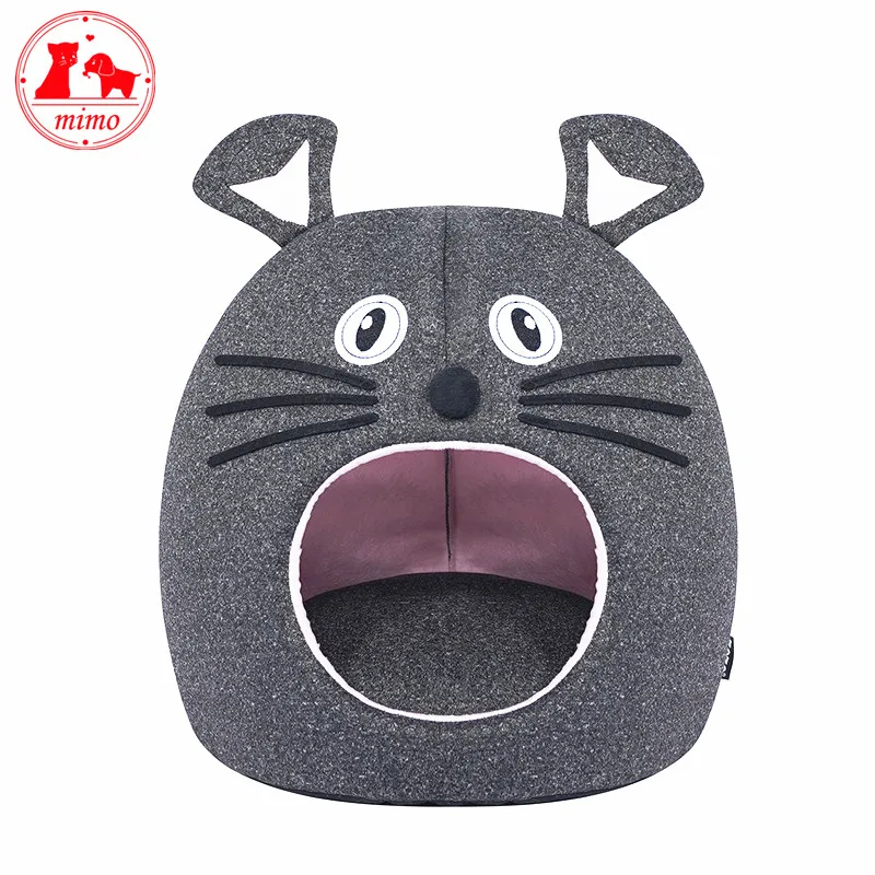 Cat Bed House Cozy Cute Ret Puppy Cushion Kennel Warm Portable Pet Basket Supplies Mat Beds for Cats & Kittens