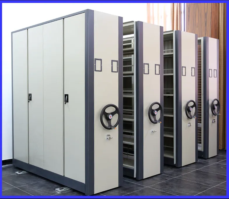 Office Mobile Compactor Storage System Steel Movable Shelving Racks