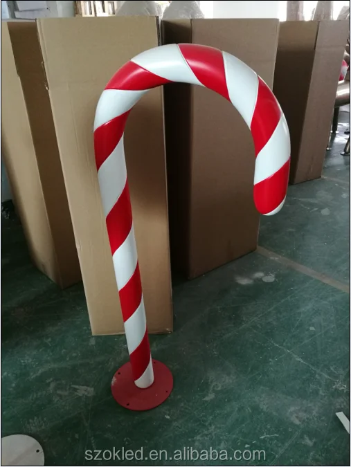 Slim Fiberglass Candy Canes