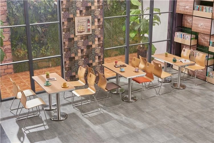 Foshan directly cafeteria table chairs dining furniture for restaurant