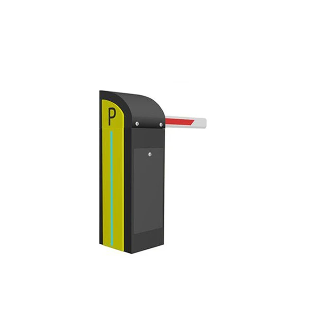 Automatic parking barrier gate for traffic toll system, boom gate and LED dispiay