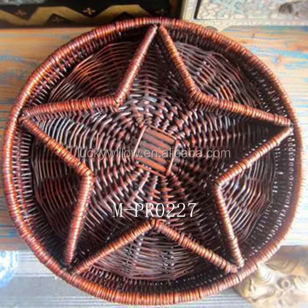 
Rattan wicker dried fruit basket for Christmas and new year 