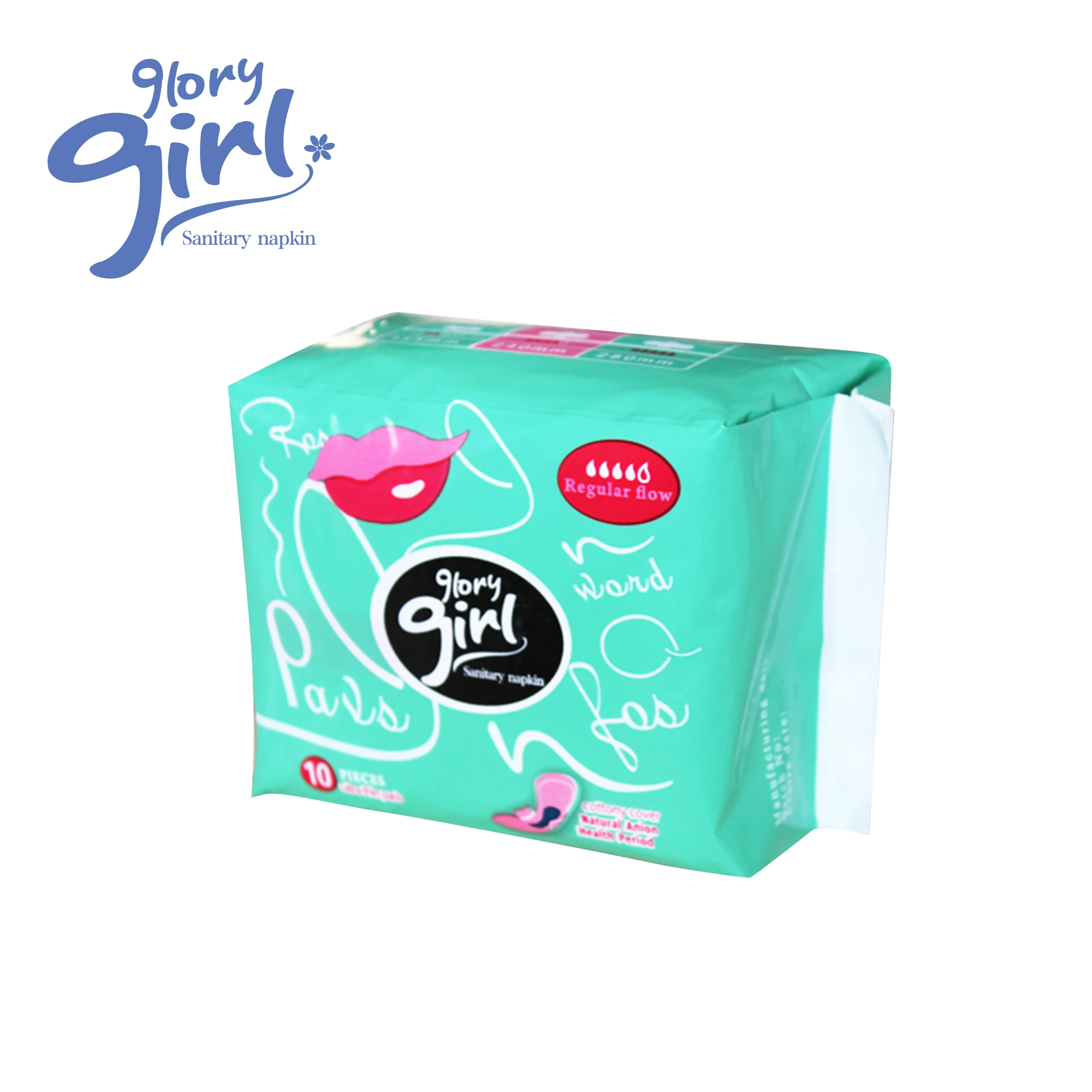 Natural Organic Cotton Biodegradable Female Sanitary Napkin Pad Manufacturer In China For Women With Cheap Price