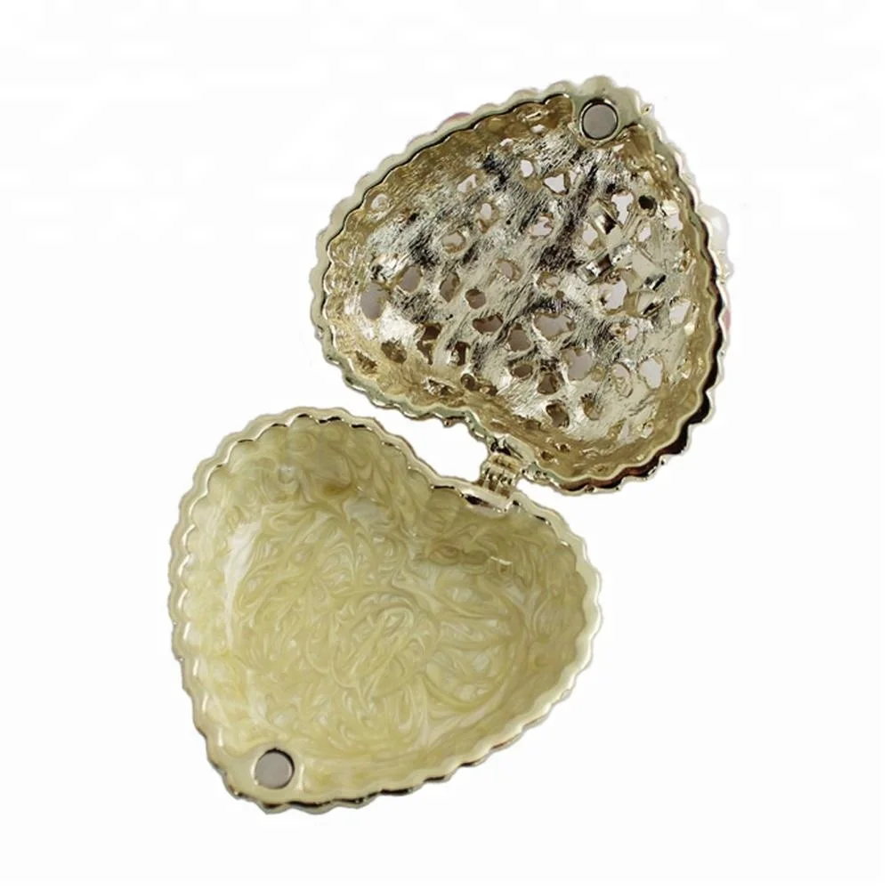 Heart Shape Pearls Trinket Box Jewelry Box  Christmas Gift Box