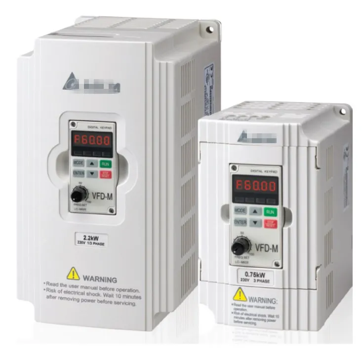 Discount price VFD-M series VFD015M21A 1.5kw 2hp inverter 220v 380v three phase converter