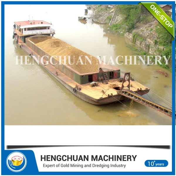 
China mini auto self propelled sand transportation barge/boat for sale 