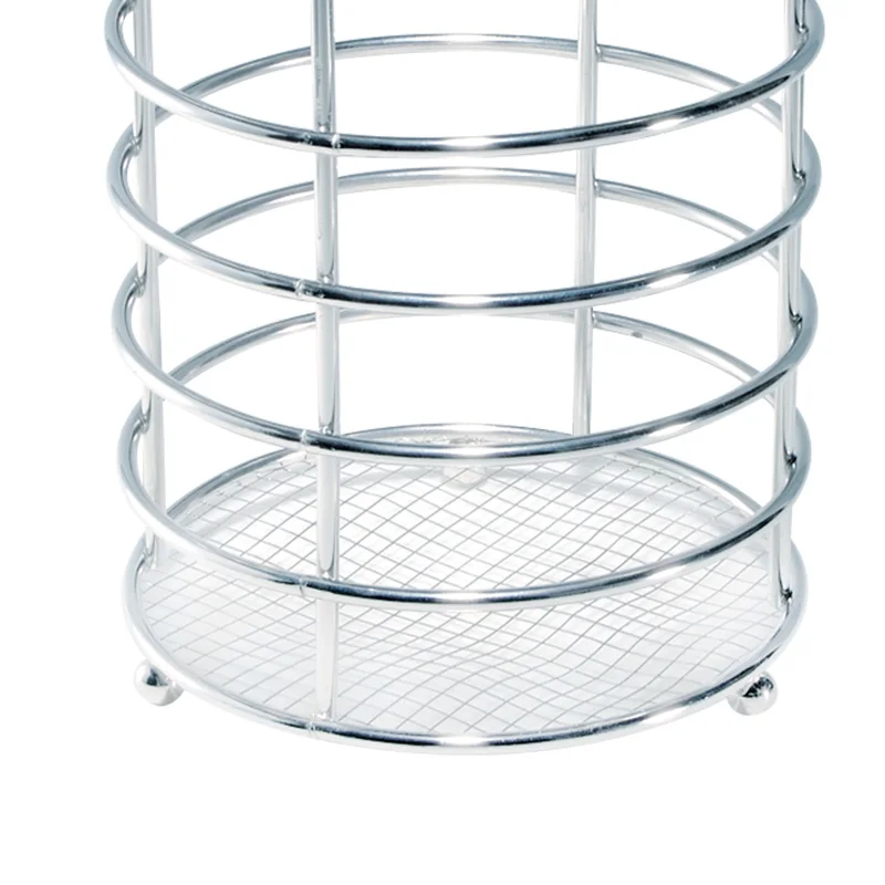 Round wire flatware chrome plating drainer kitchen spoon fork utensil tools Cutlery caddy Holder
