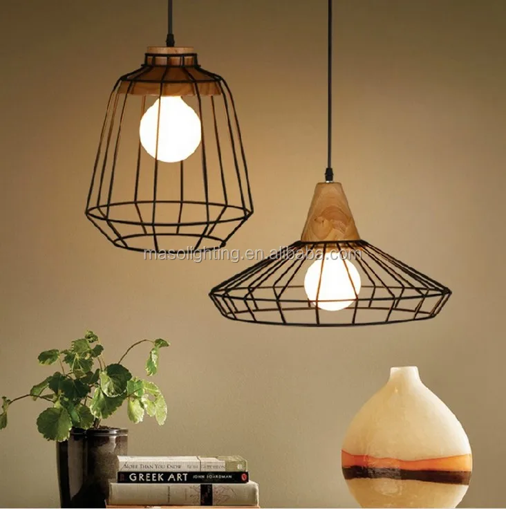 Decoracion vintage chandelier ceiling antique wood carved lamp Italy designer lighting Wood wrought iron lights lighting