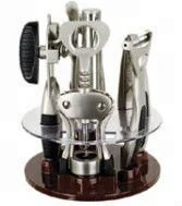 kitchen gadget with wine opener,nutcracker,can opener,peeler,garlic press