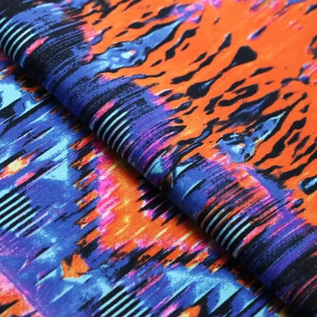 China Screen african print swimwear fabric 82 Nylon 18 Spandex Fabric