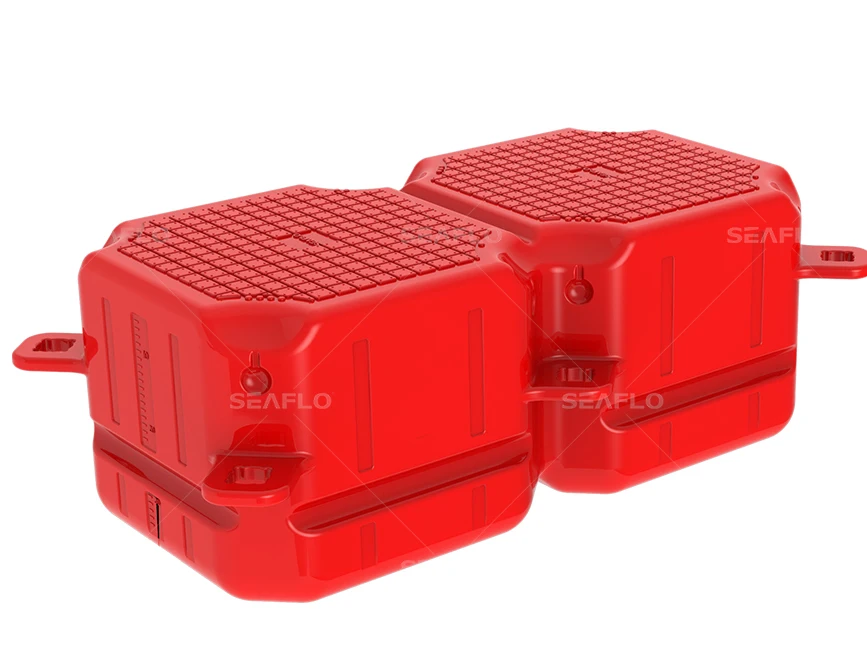 Double floating dock unit Plastic floating boat docks