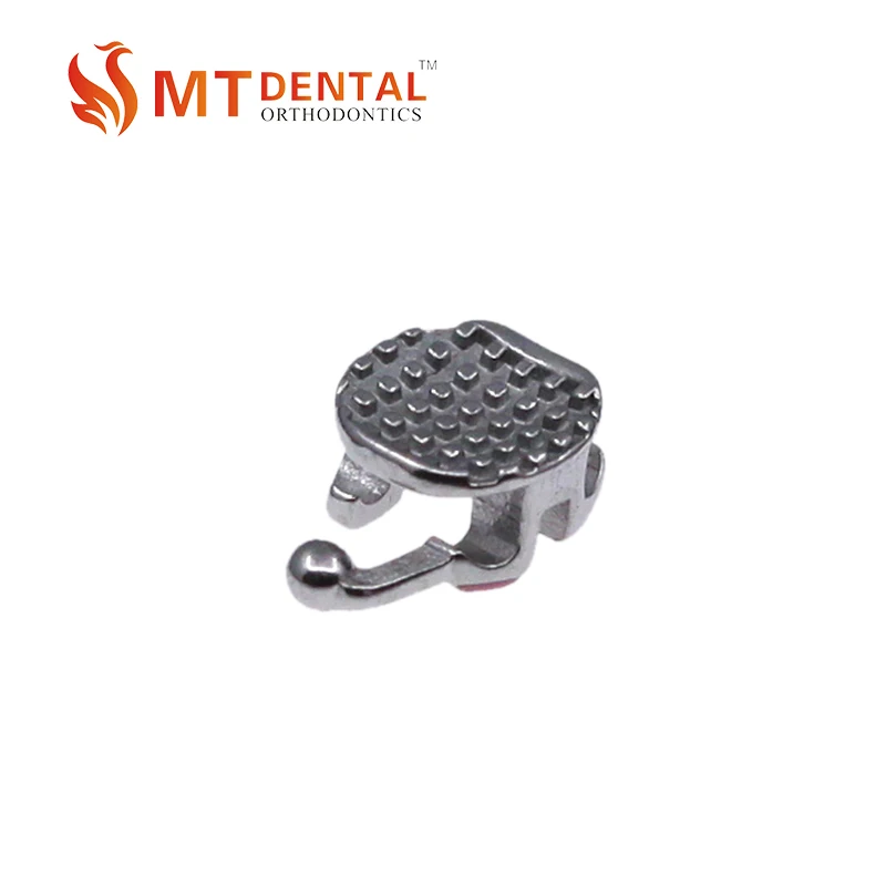 MIM round base monoblock metal braces from China dental supply company