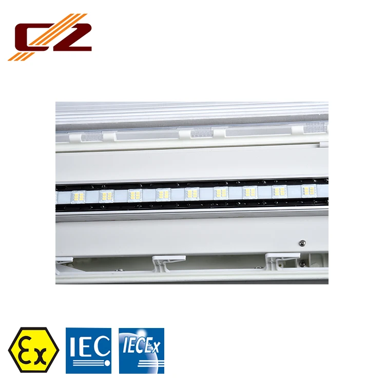 IECEX And ATEX Certified Full Plastic Explosion Proof Emergency LED Linear Light Fittings