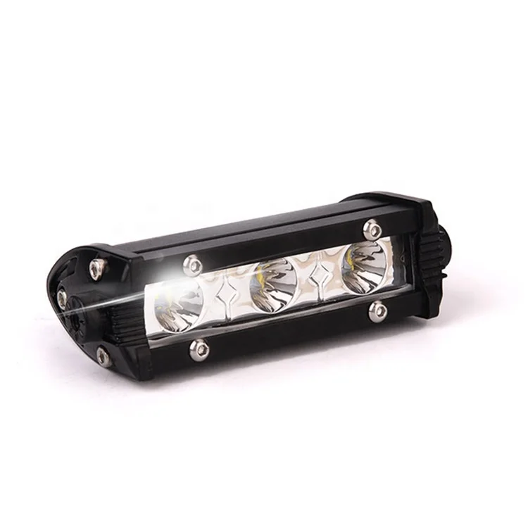 Mini single row led 12 volt CTD-XDP-001-F 9W car work headlight bar 3d strip lamp bulb of auto parts